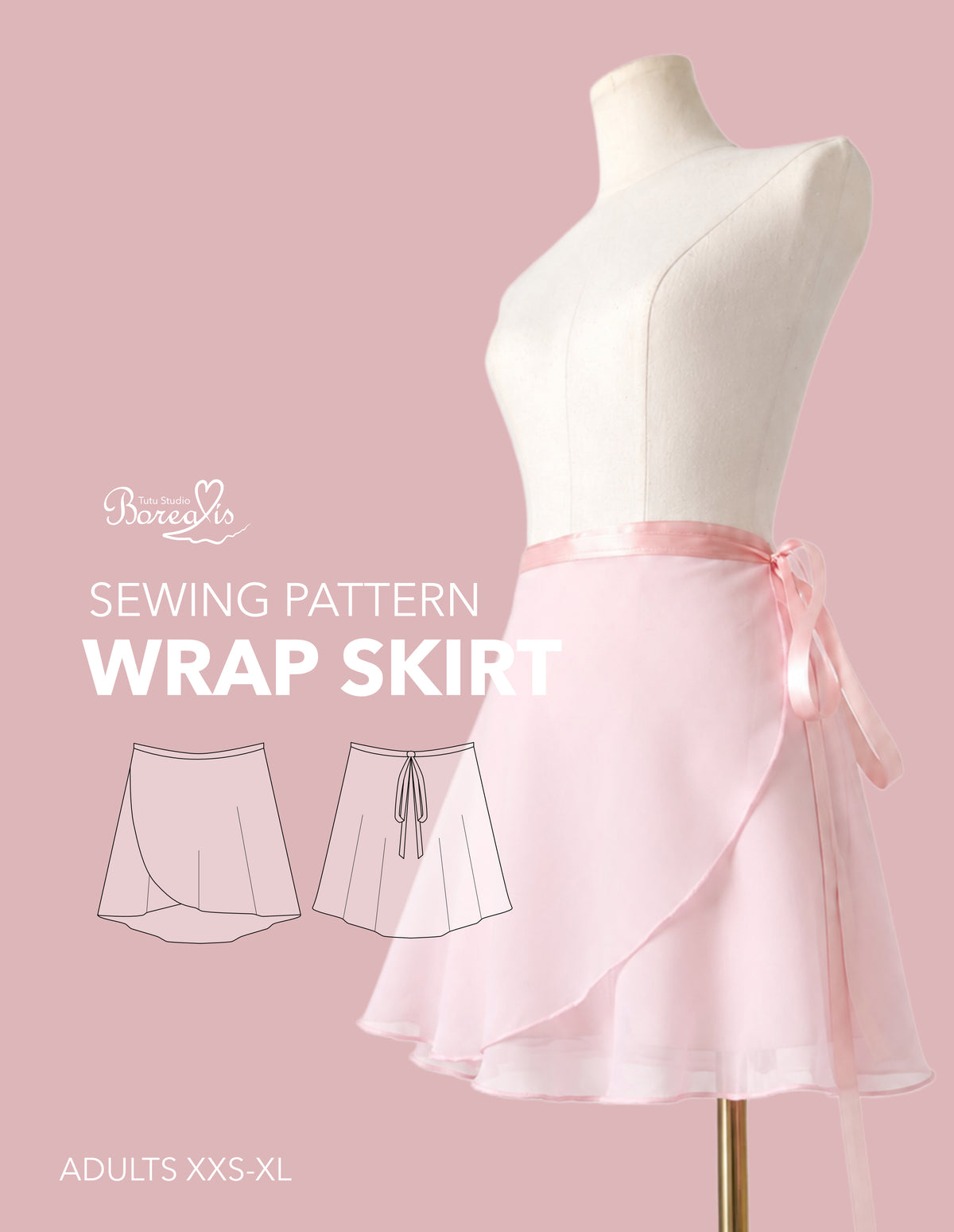 SEWING PATTERN | Short Wrap Skirt